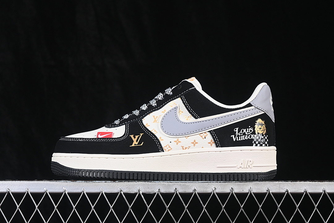 Nike [KL1688-006]-[AIR FORCE 1 07 LOW CASUAL SNEAKERS BLACK/WHITE/GREY]-[WOMAN:36-39]-[MAN:40-45], photo 1