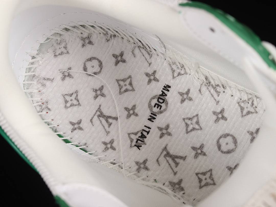 Louis Vuitton [L*V FASHION CATWALK SNEAKERS WHITE/WHITE/GREEN]-[MAN:38-46] - Image 4