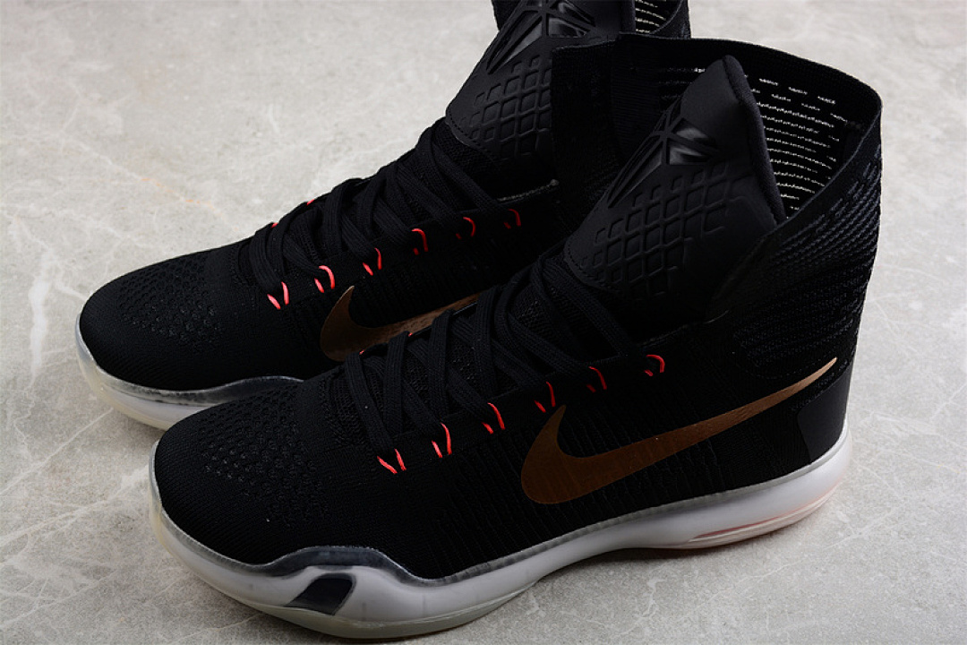 Nike [718763-091]-[KOBE 10 ELITE ROSE GOLD BLACK/WHITE/HOT LAVA/METALLIC RED BRONZE]-[MAN:40-46] - Image 9