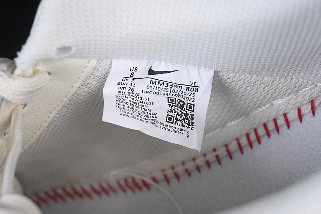Nike [MM3399-808]-[AIR FORCE 1 07 LOW CASUAL SNEAKERS WHITE/WHITE]-[WOMAN:36-39.5]-[MAN:40-45] - Image 6
