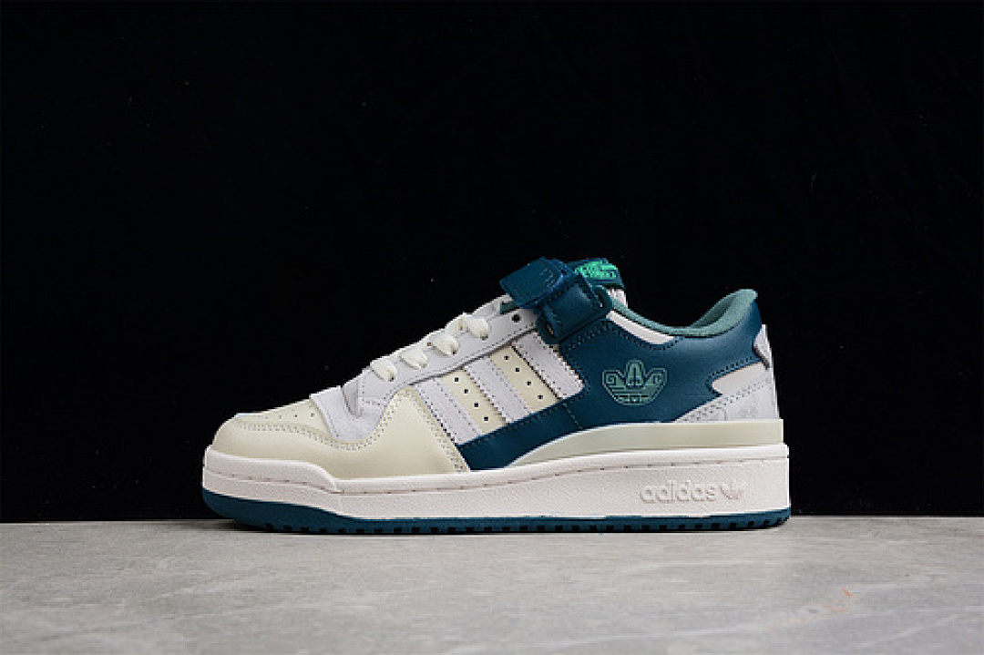 Unbranded [HP2067]-[FORUM LOW SHOES BEIGE/BEIGE/DARK GREEN]-[WOMAN:36-39]-[MAN:40-45], photo 1