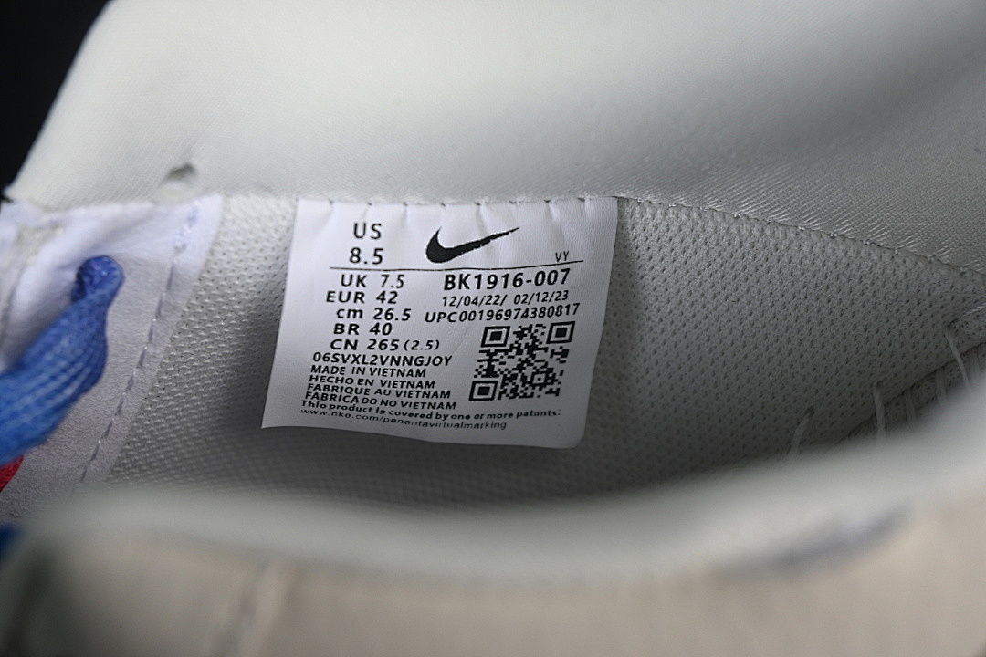 Nike [BK1916-007]-[AIR FORCE 1 07 LOW CASUAL SNEAKERS WHITE/BLUE/RED]-[WOMAN:36-39.5]-[MAN:40-45] - Image 6
