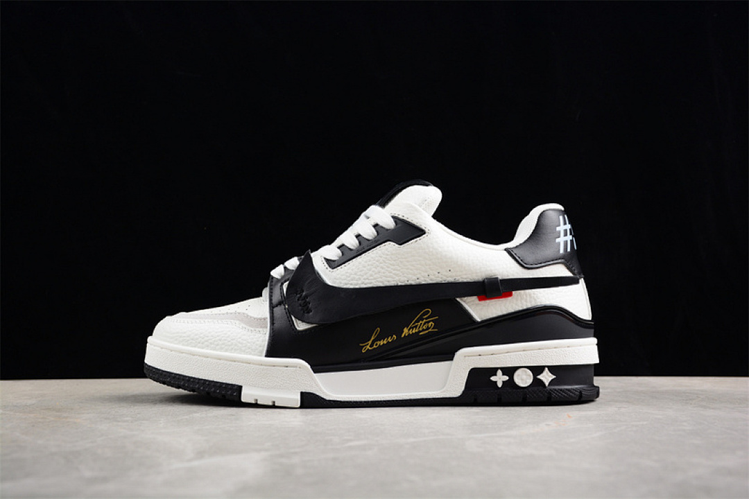 Louis Vuitton [LOUIS VUITTON TRAINER SNEAKER LOW LV WHITE/BLACK]-[WOMAN:35-39]-[MAN:40-45] - Image 16