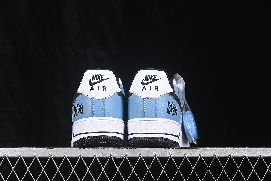 Nike [LD1999-029]-[AIR FORCE 1 07 LOW CASUAL SNEAKERS SKY BLUE/WHITE/BLACK]-[WOMAN:36-39]-[MAN: - Image 13