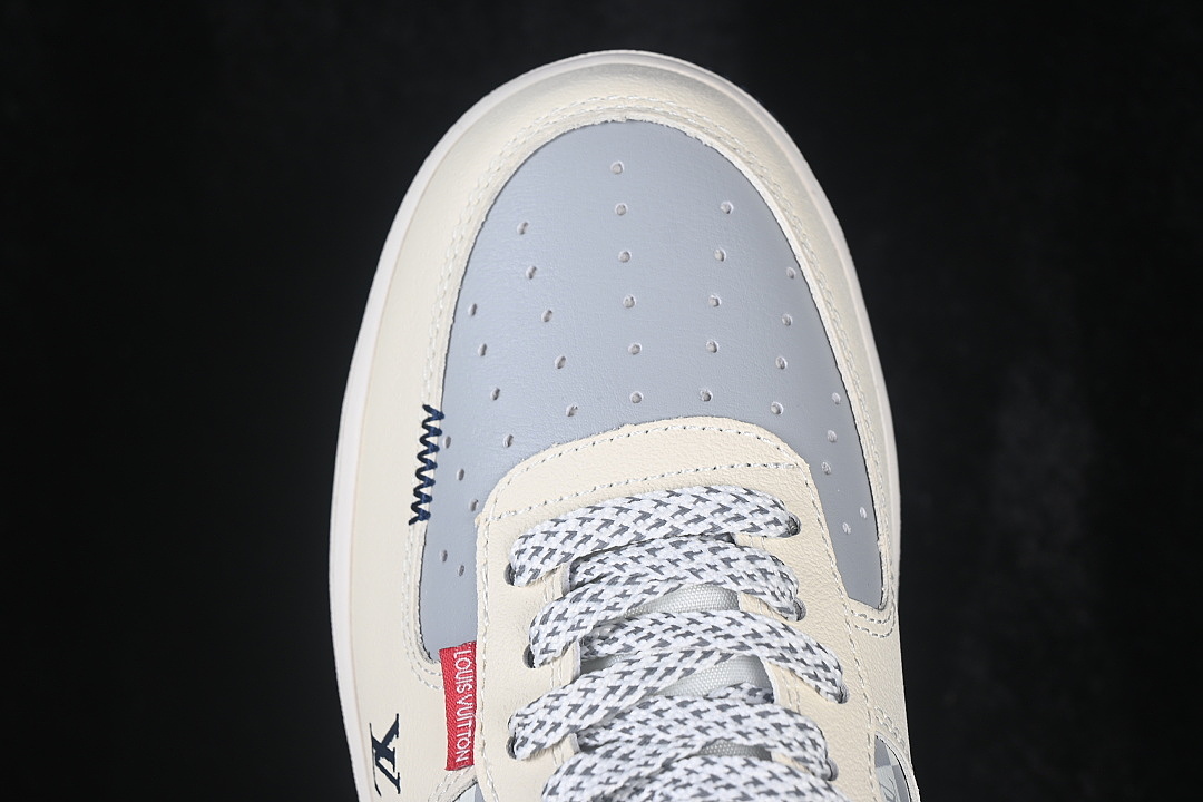 Nike [LF6688-005]-[AIR FORCE 1 07 LOW CASUAL SNEAKERS BEIGE/BLACK]-[WOMAN:36-39]-[MAN:40-45] - Image 9