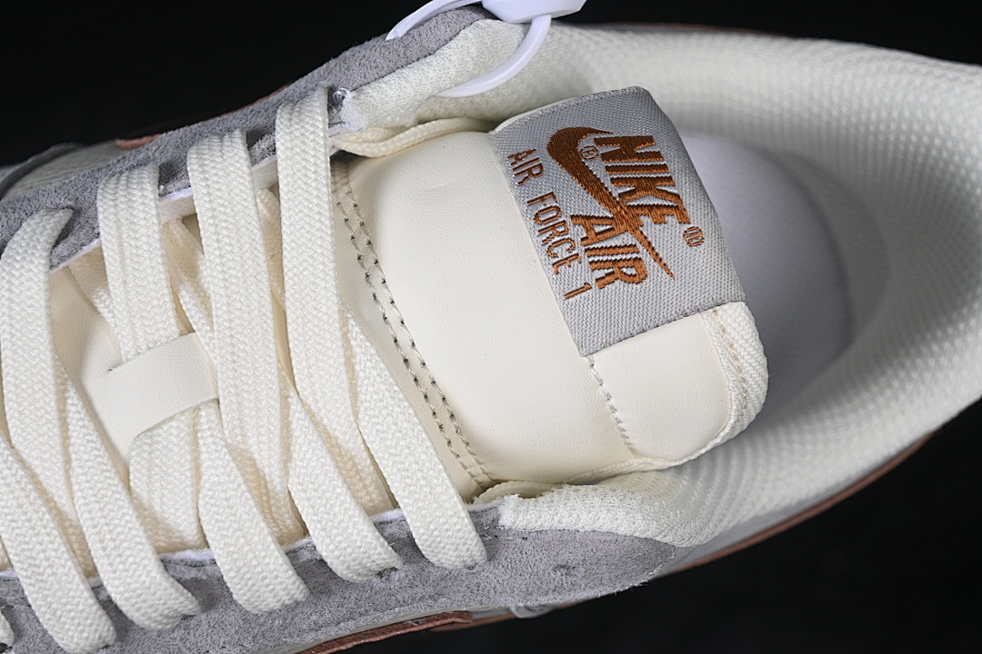 Nike [DV5477-007]-[AIR FORCE 1 07 LOW WHITE/GREY/GOLD]-[WOMAN:36-39]-[MAN:40-45] - Image 9