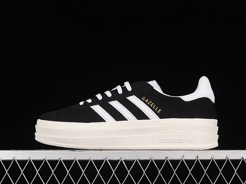 Adidas GAZELLE BOLD SHOES CORE BLACK/CLOUD WHITE/CORE WHITE · HQ6912, photo 1