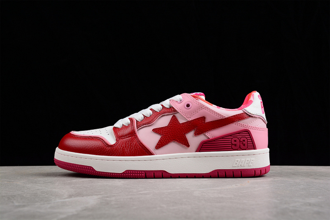Bape [1G701090028]-[BAPE SK8 STA TO NIGO RED/PINK/WHITE]-[WOMAN:36-39]-[MAN:40-45], photo 1