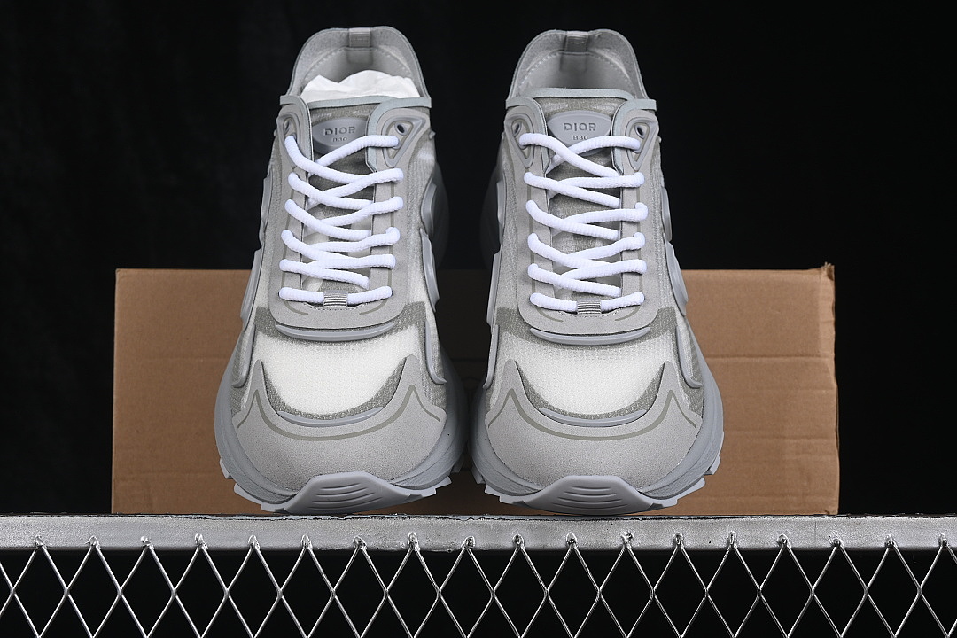 Dior [3SN342ABFH898]-[LOW-TOP CASUAL SHOES GREY/WHITE/GREY]-[WOMAN:38-39]-[MAN:40-47] - Image 13
