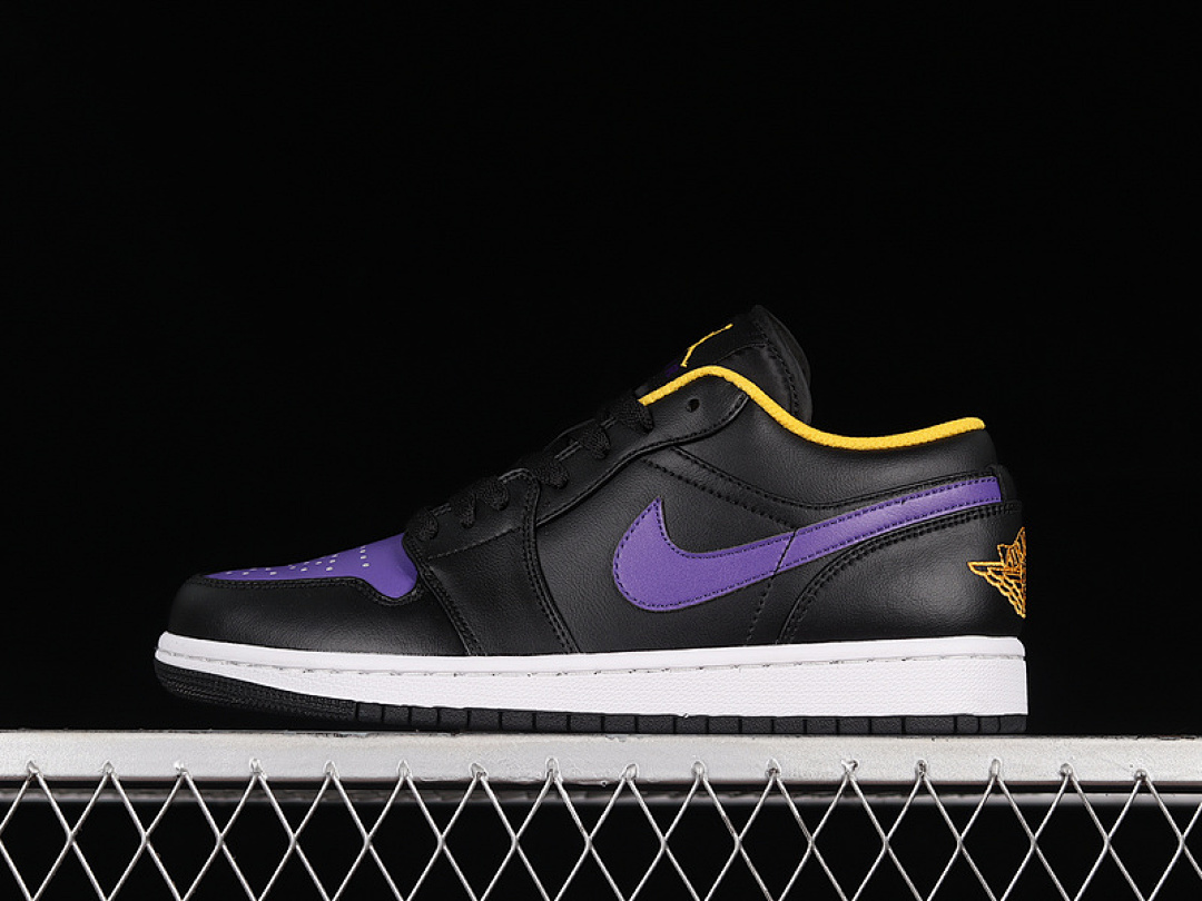 Jordan [553558-075]-[AIR JORDAN 1 LOW BLACK/DARK CONCORD-TAXI]-[WOMAN:36-39]-[MAN:40-46], photo 1