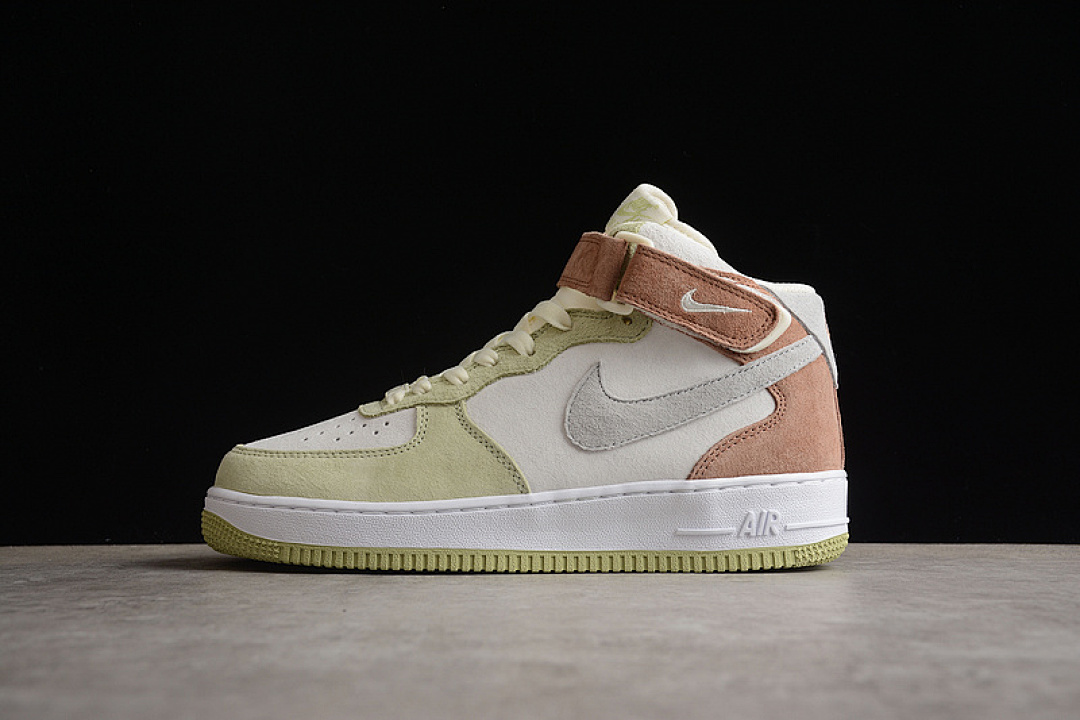 Nike [AL6896-558]-[AIR FORCE 1 MID 07 GRASS GREEN/LIGHT GRAY/LIGHT BROWN-BEIGE]-[UNISEX:36-45], photo 1