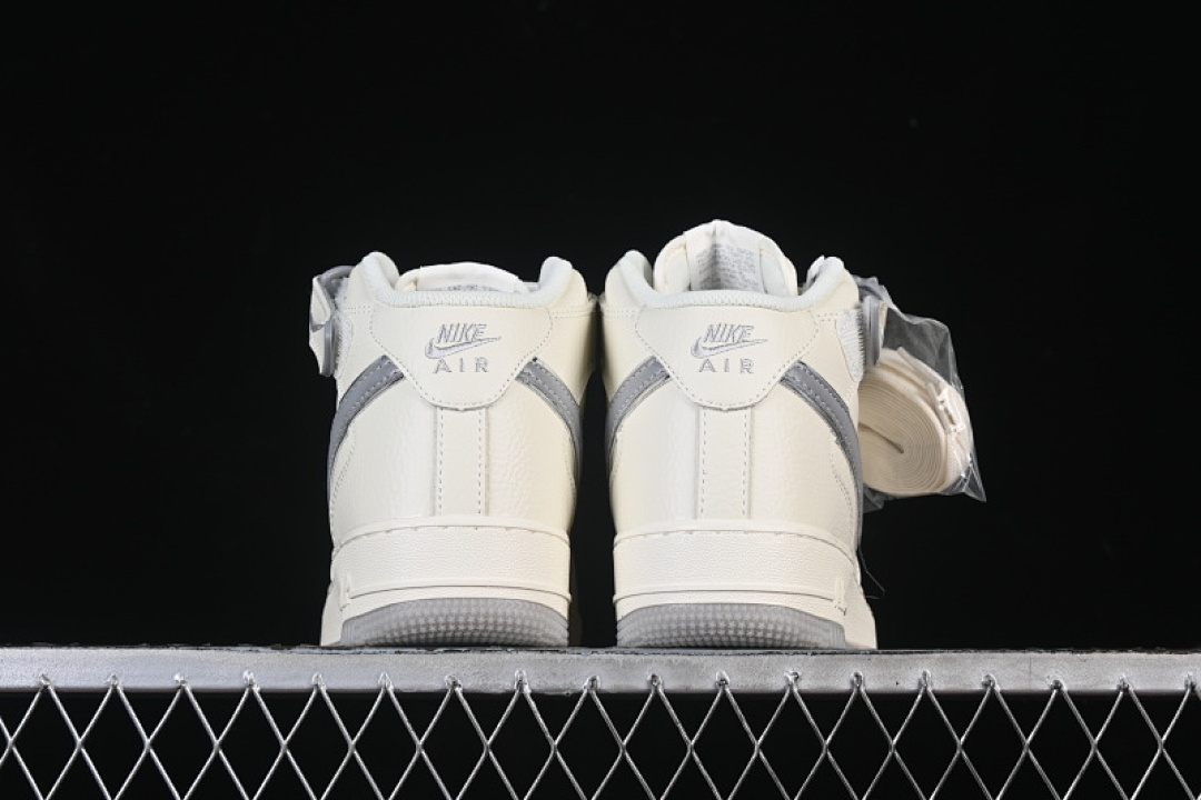 Nike [XL0236-232]-[AIR FORCE 1 MID STARRY SKY CASUAL SHOES BEIGE/GREY]-[WOMAN:36-39]-[MAN:40-45] - Image 13