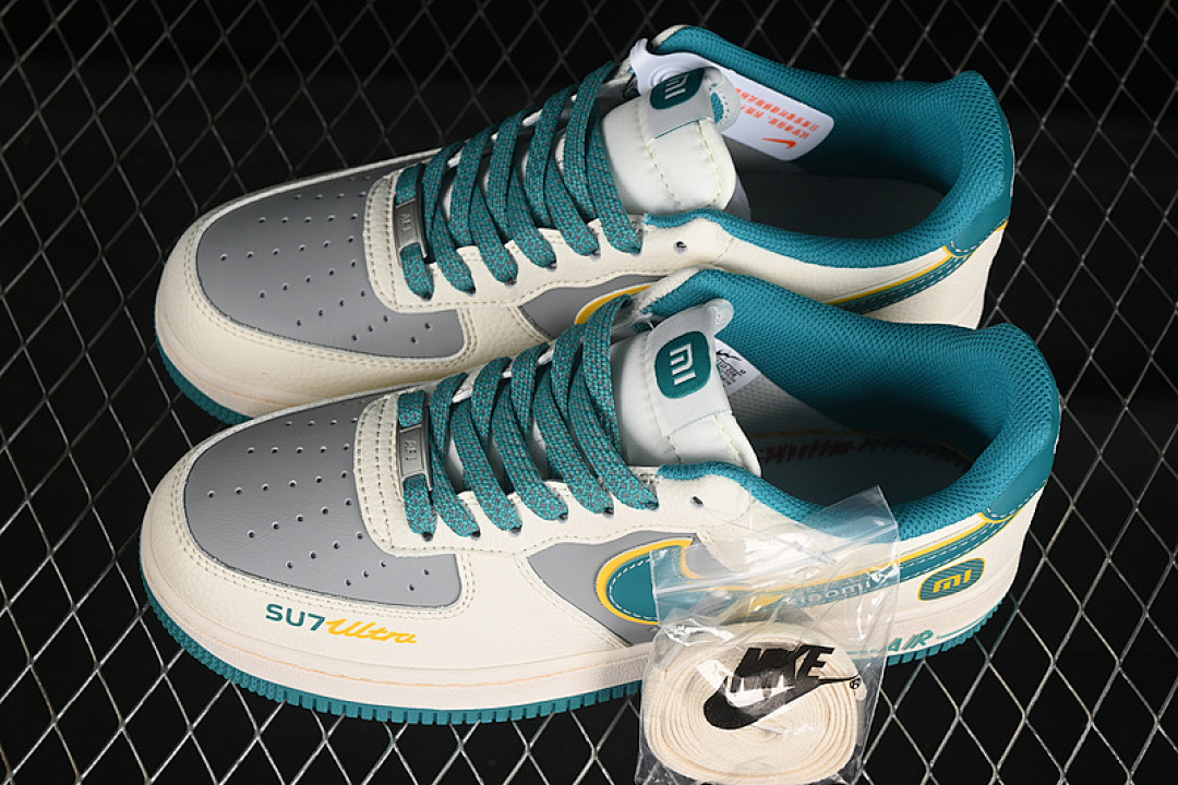 Nike [SS1168-208]-[AIR FORCE 1 07 LOW WHITE/GREY/BLUE]-[WOMAN:36-39]-[MAN:40-45] - Image 11
