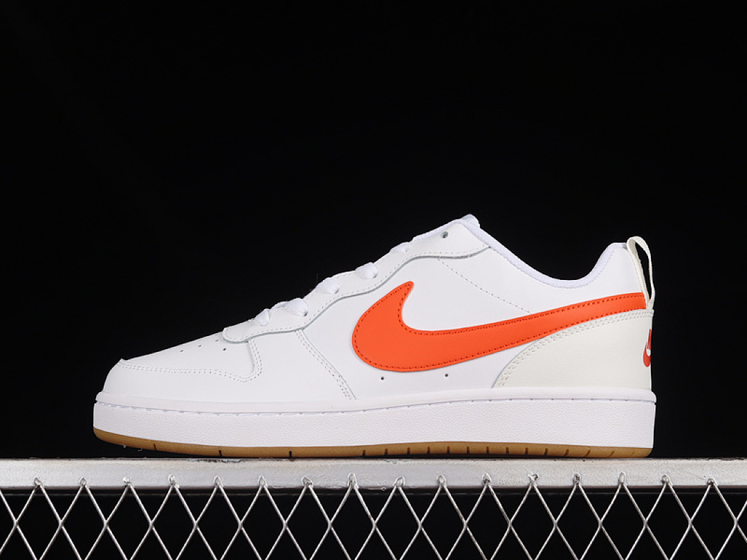 Unbranded [BQ5448-114]-[COURT BOROUGH LOW 2 GS WHITE/SUMMIT WHITE/SAIL/ORANGE]-[WOMAN:36-39]-[MAN:40-45], photo 1