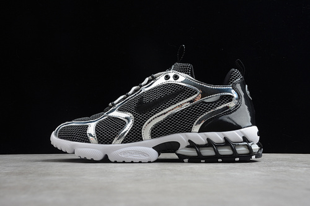 On Running [CU1854-001]-[STUSSY X AIR ZOOM SPIRIDON CAGE 2 PURE PLATINUM/BLACK-WHITE]-[UNISEX:36-45], photo 1