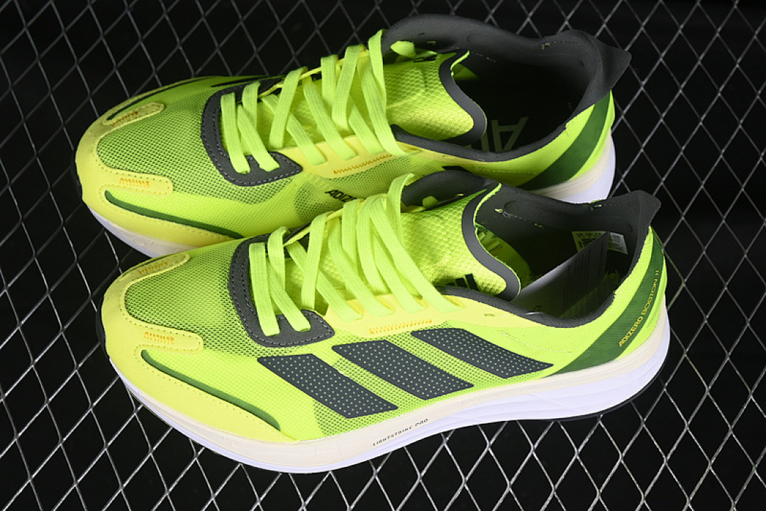 On Running [GX6650]-[ADIZERO BOSTON 11 SOLAR YELLOW/NIGHT METALLIC/BEAM YELLOW]-[WOMAN:36-39]-[MAN:40-45] - Image 11