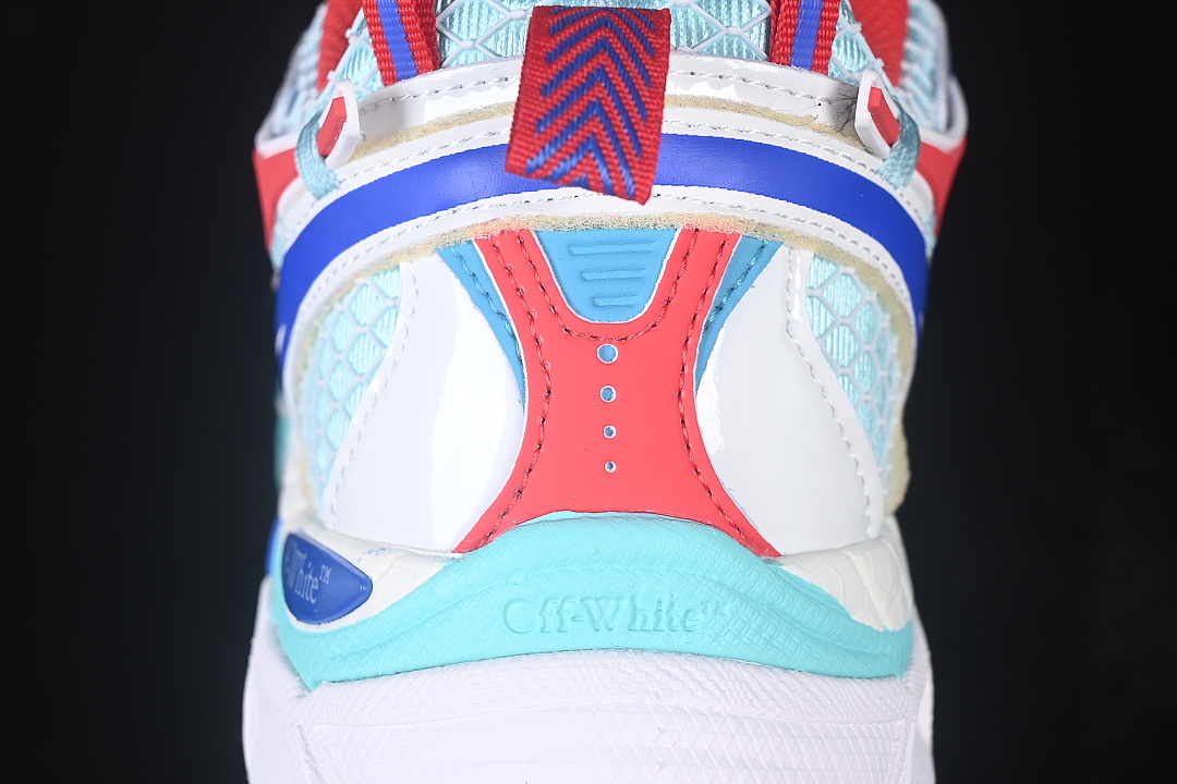 Unbranded [VIRGIL ABLOH RETRO RUNNING SHOES DARK BLUE/RED/SKY BLUE]-[WOMAN:36-39]-[MAN:40-47] - Image 6