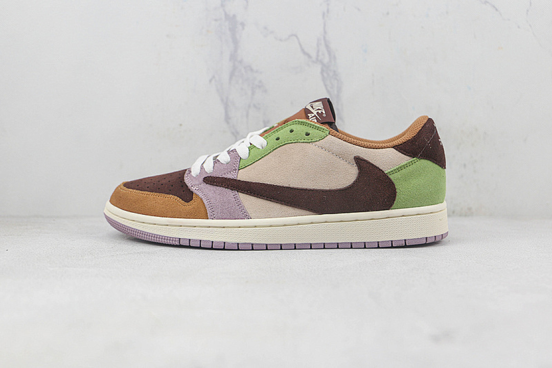 Jordan [CQ4277-110]-[TRAVIS SCOTT X AIR JORDAN 1 LOW OG SP DARK MOCHA/GREEN/BEIGE]-[UNISEX:36-46], photo 1