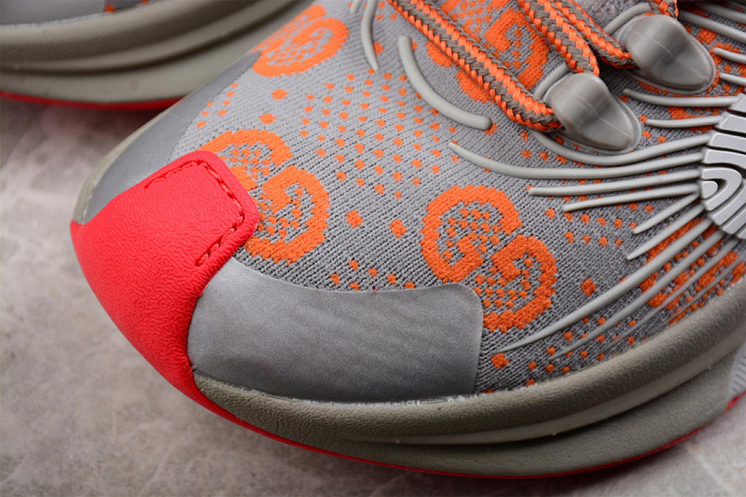 Gucci [680903UF3101270]-[GU*CCI KNIT SNEAKERS GREY/GREY/ORANGE]-[WOMAN:36-39]-[MAN:40-46] - Image 8