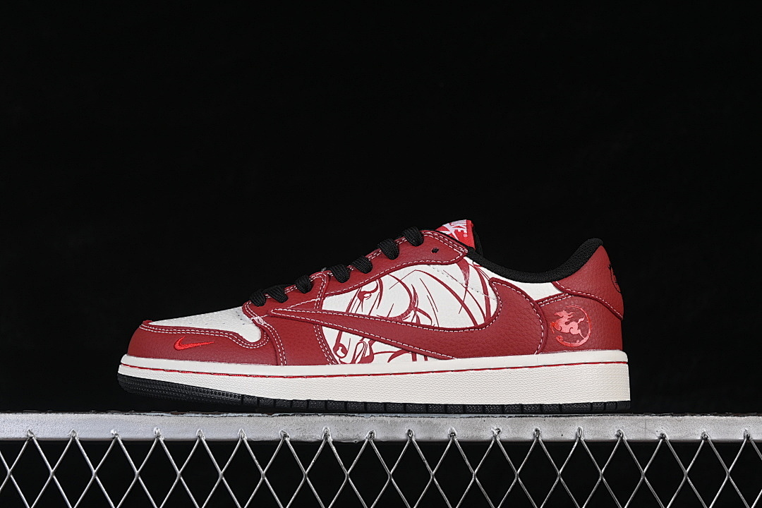Jordan [NH0601-065]-[FRAGMENT DESIGN AIR JORDAN 1 LOW OG SP WHITE/RED]-[WOMAN:36-39]-[MAN:40-45] - Image 2