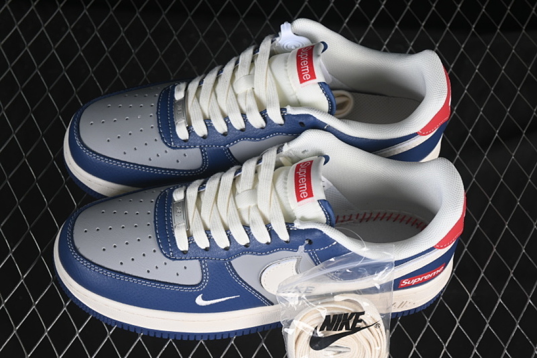 Nike [XD2588-602]-[AIR FORCE 1 07 LOW SUPERME NAVY BLUE/WHITE/RED]-[WOMAN:36-39]-[MAN:40-45] - Image 10