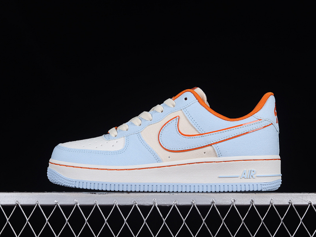 Nike [315122-662]-[AIR FORCE 1 LOW 07 LIGHT BLUE/ORANGE/WHITE]-[WOMAN:36-39]-[MAN:40-45], photo 1