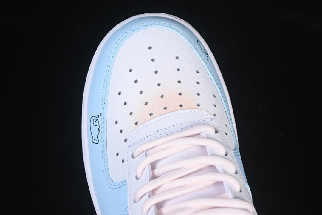 Nike [ZH0316-107]-[AIR FORCE 1 07 LOW WHITE/BLUE/PINK/BEIGE]-[WOMAN:36-39]-[MAN:40-45] - Image 10
