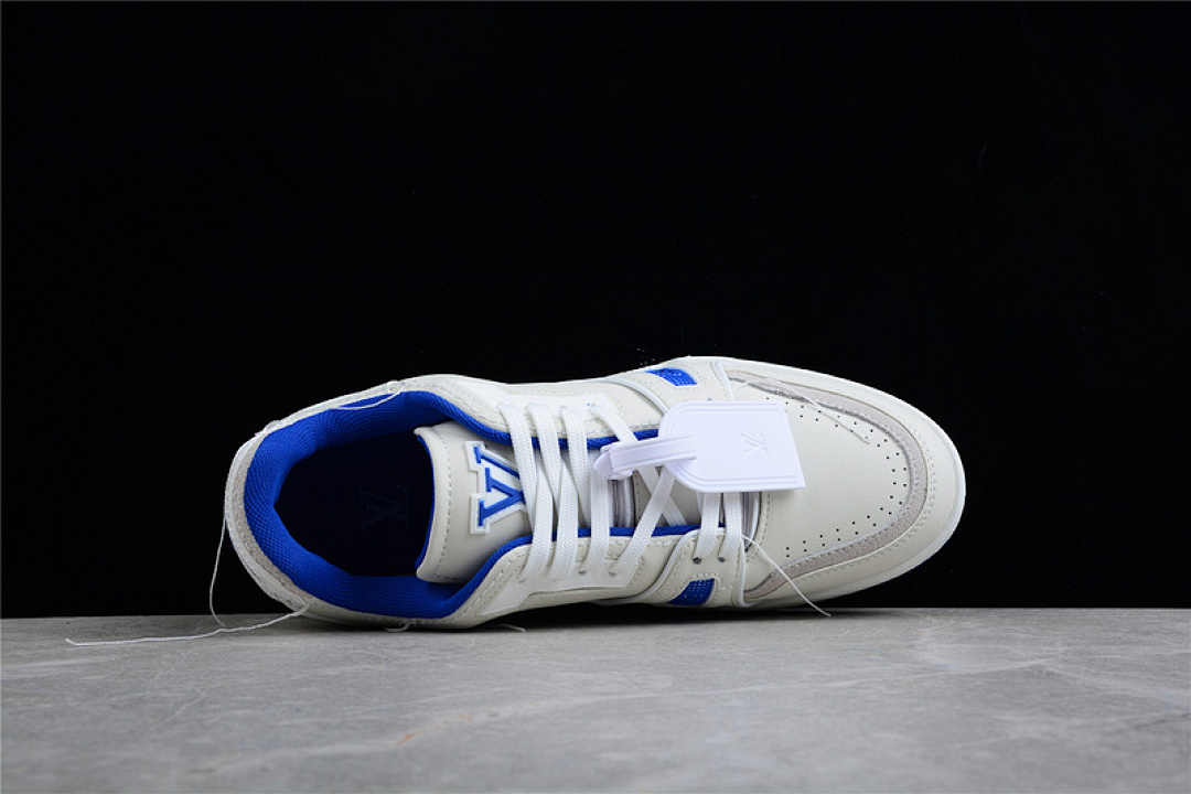 Louis Vuitton [L*V 21SS TRAINER SNEAKERS WHITE/WHITE/BLUE]-[MAN:38-45] - Image 15