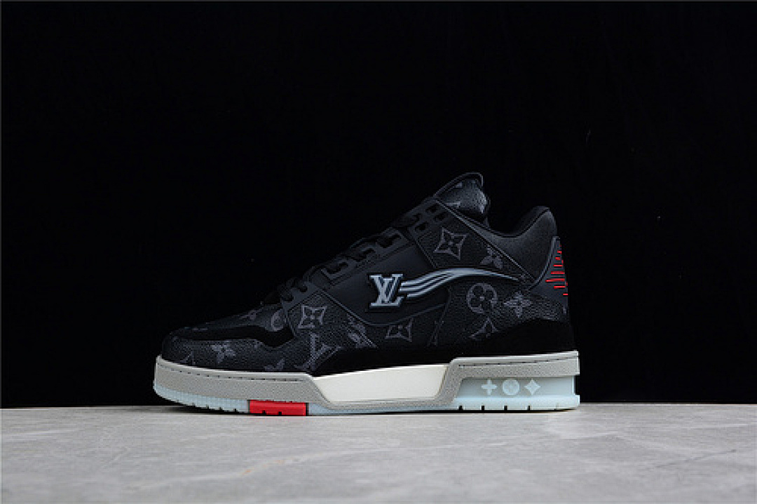 Louis Vuitton Louis Vuitton [L*V TRAINER 21SS SNEAKERS BLACK/GREY/WHITE]-[MAN:39-45], photo 1