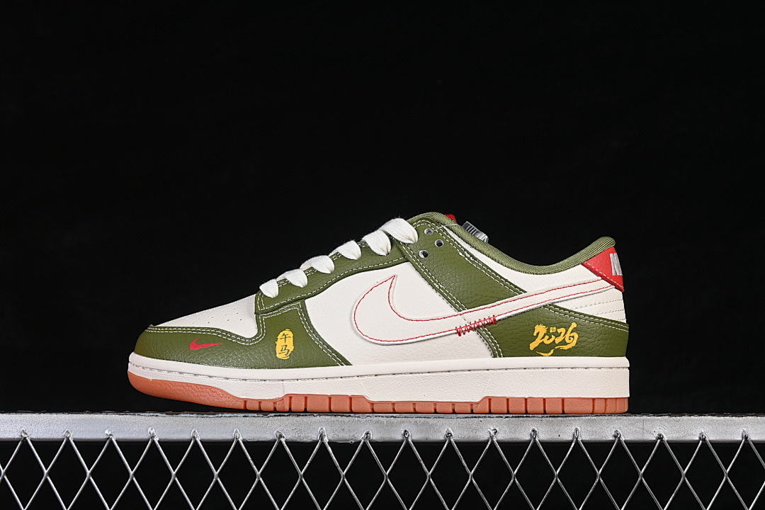 Unbranded [QW5288-103]-[SB DUNK LOW LOW-TOP CASUAL SKATE SHOES WHITE/GREEN]-[WOMAN:36-39]-[MAN:40-45], photo 1