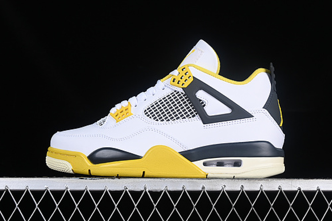 Jordan [AQ9129-101]-[AIR JORDAN 4 RETRO WHITE/COCONUT MILK/VIVID SULFUR/ANTHRACITE]-[UNISEX:36-47.5], photo 1