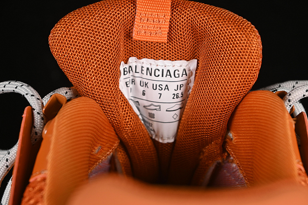 Balenciaga [WTRHK7000]-[BA*LEN*CIAGA TRACK SNEAKER TESS S.GOMMA RES BI ALV/TIS EFF NUBUK/TIS E (ORANGE]) - Image 7