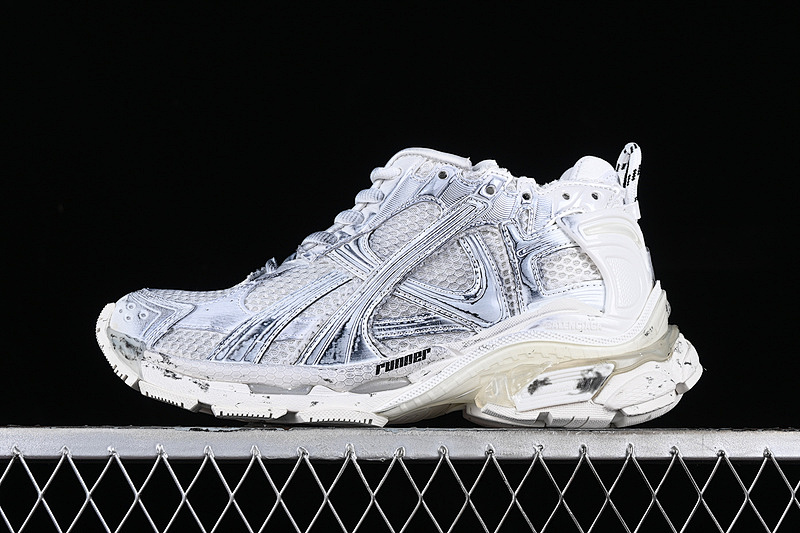Kith Balenciaga RUNNER KITH FOUR.COLOR WHITE/GREY/SILVER · W3RNY0120, photo 1