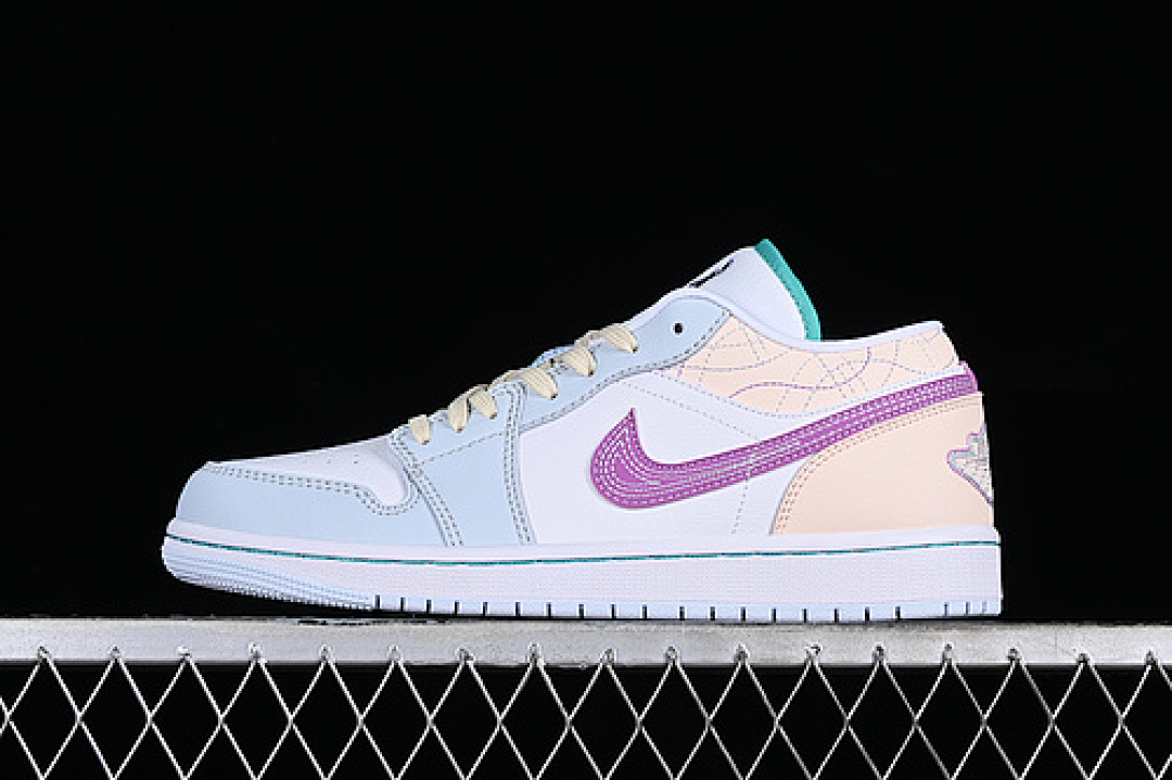 Jordan [FV3623-151]-[AIR JORDAN 1 LOW WHITE/BLUE/PINK/YELLOW]-[WOMAN:36-39]-[MAN:40-46], photo 1