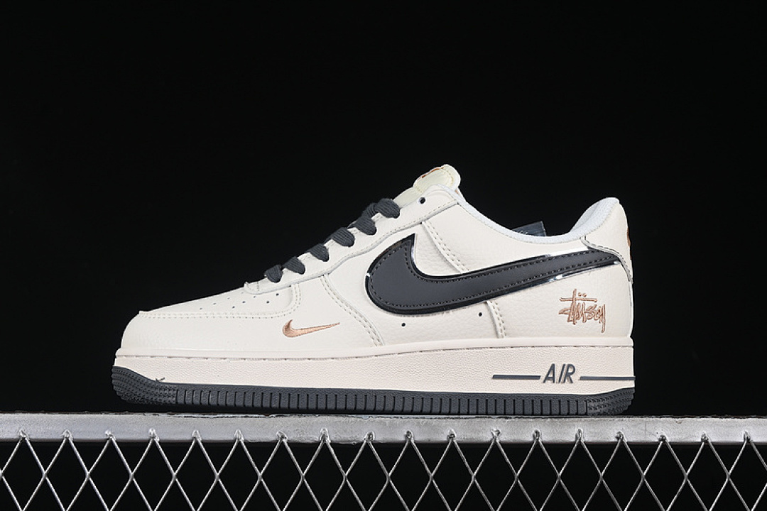 Nike [XZ6188-705]-[AIR FORCE 1 07 LOW WHITE/BEIGE/BLACK]-[WOMAN:36-39]-[MAN:40-45] - Image 2