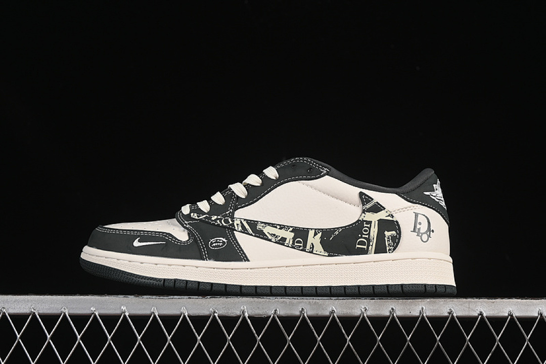 Jordan [LD2025-032]-[TRAVIS SCOTT X FRAGMENT DESIGN AIR JORDAN 1 LOW OG SP WHITE/GREY]-[36-45], photo 1
