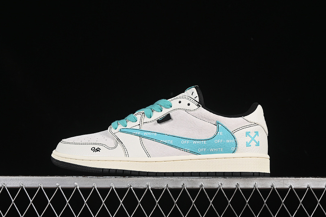 Jordan [XZ5749-005]-[AIR JORDAN 1 LOW WHITE/GREY/BLUE]-[WOMAN:36-39]-[MAN:40-45], photo 1