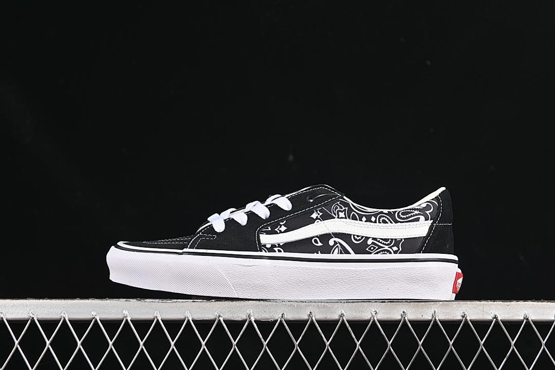 [VN0A4UWI5MW]-[ANTI-SLIP CASUAL SKATEBOARD SHOES BLACK/WHITE]-[WOMAN:35-39]-[MAN:40-44], photo 1