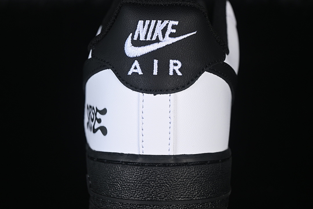 Nike [ZH0316-153]-[AIR FORCE 1 07 LOW LOW-TOP CASUAL SNEAKERS WHITE/BLACK]-[WOMAN:36-39]-[MAN:40-45] - Image 7