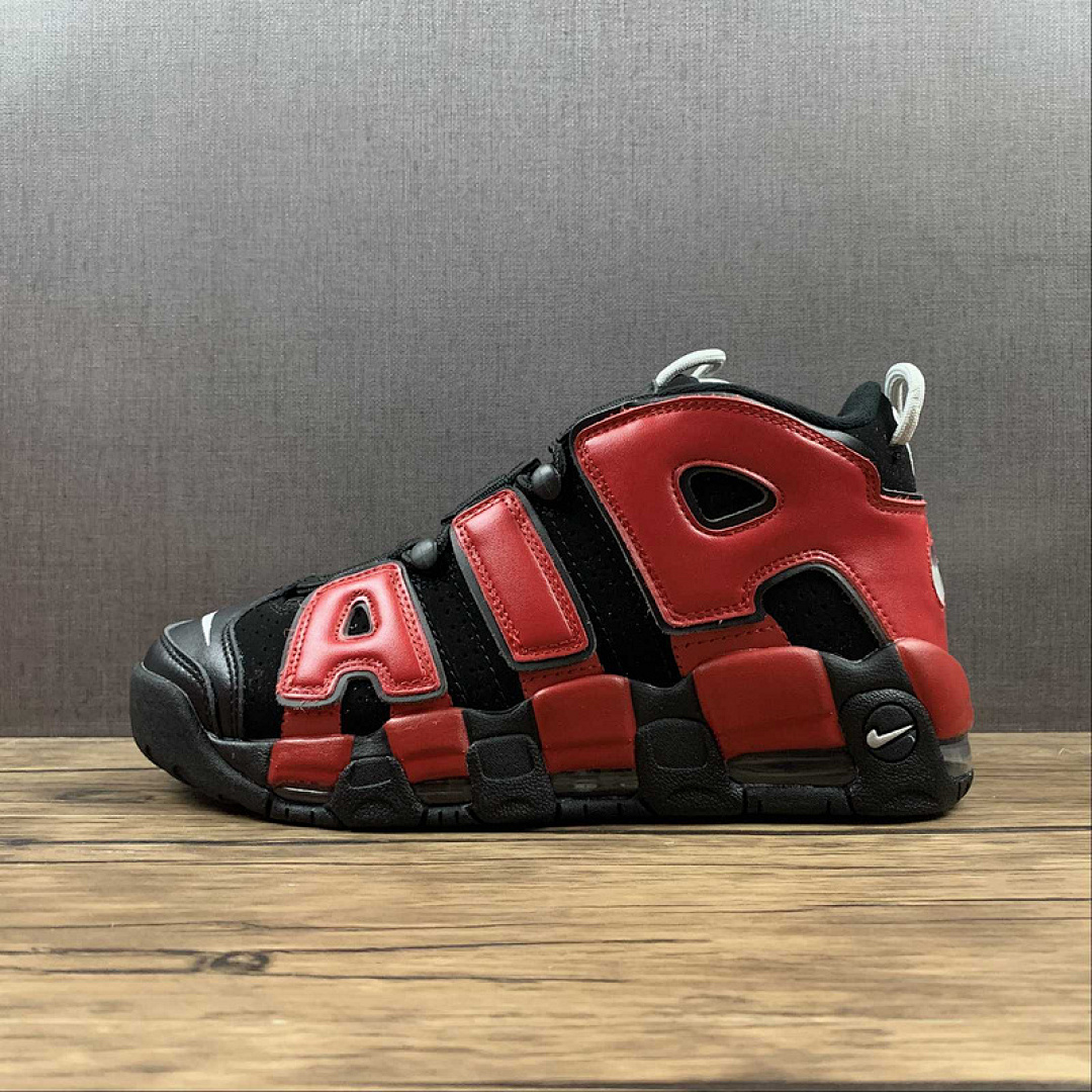 Nike Nike AIR MORE UPTEMPO GS SPLIT BLACK/BLACK/UNIVERSITY RED · DM0017-001, photo 1