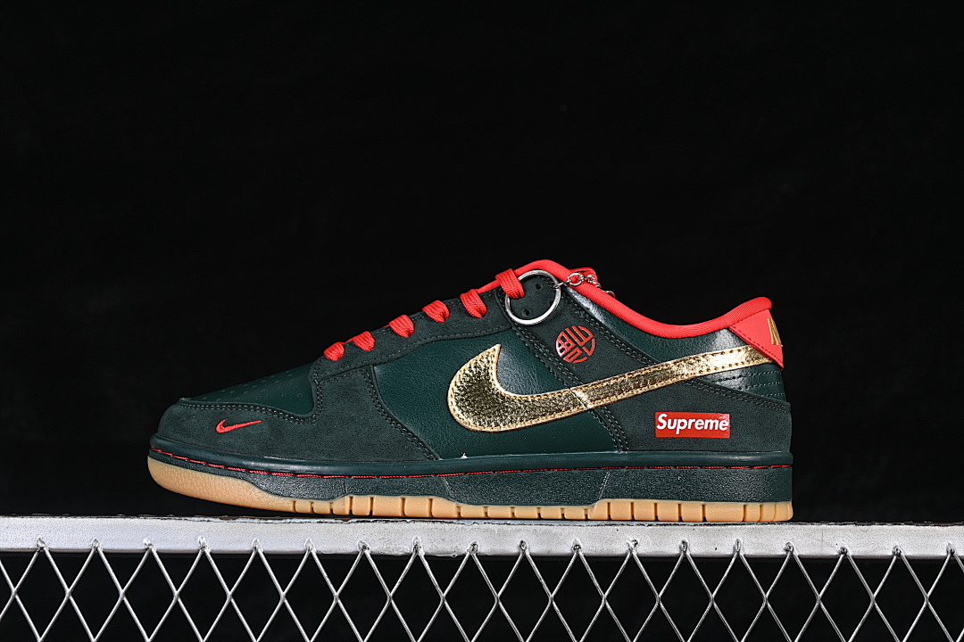Unbranded [NH0601-484]-[SB DUNK LOW LOW-TOP CASUAL SNEAKERS GREEN/GOLD]-[WOMAN:36-39]-[MAN:40-45], photo 1
