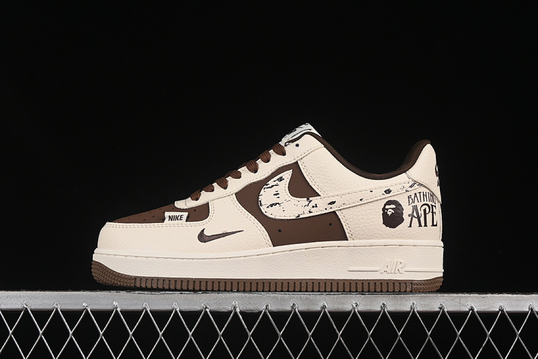 Nike [DF0188-061]-[AIR FORCE 1 07 LOW BAPE WHITE/BROWN]-[WOMAN:36-39]-[MAN:40-45] - Image 2