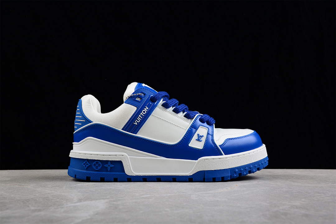 Louis Vuitton [L*V TRAINER SNEAKERS DARK BLUE/WHITE/DARK BLUE]-[WOMAN:35-40]-[MAN:39-45] - Image 16