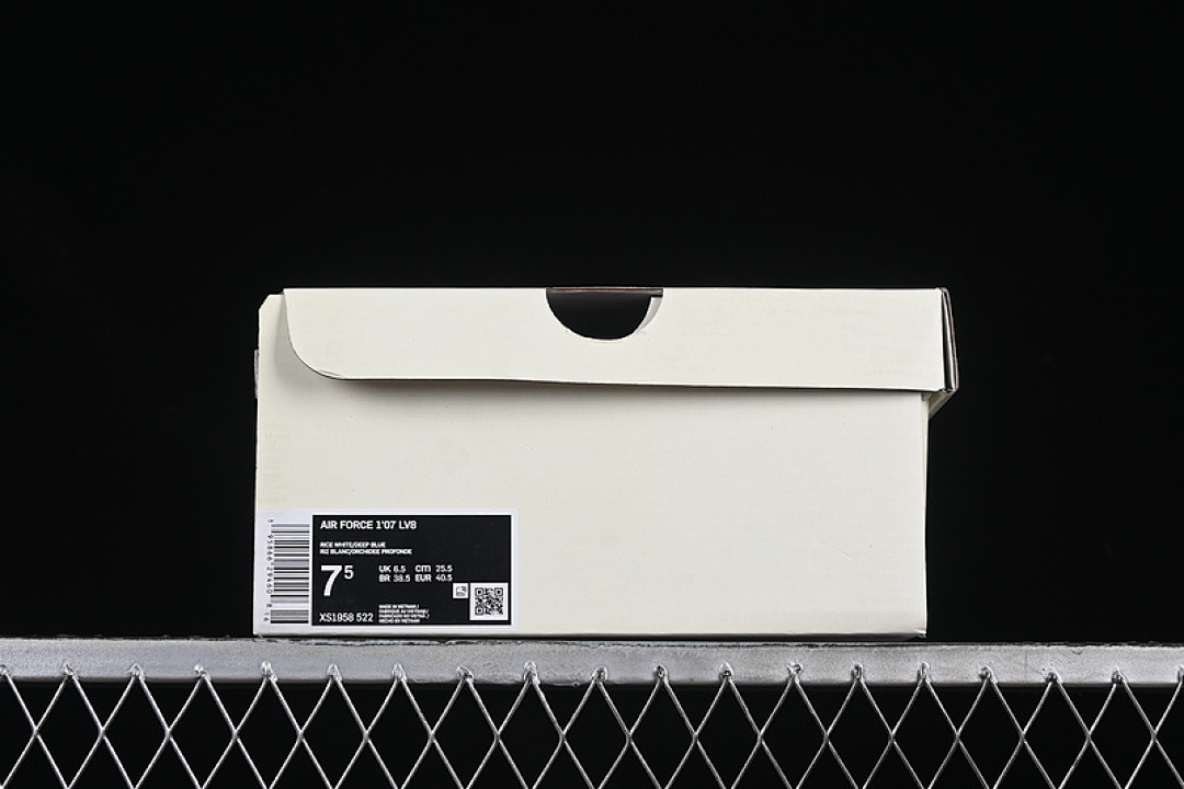Nike [XS1958-522]-[AIR FORCE 1 07 LOW UN WHITE/GREY/BLUE]-[WOMAN:36-39]-[MAN:40-45] - Image 12