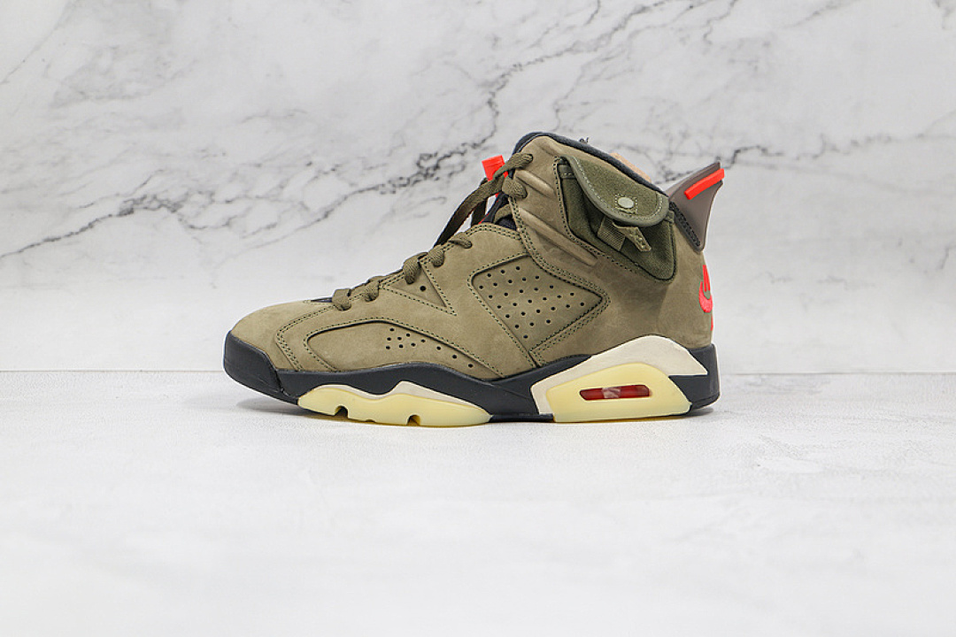 Jordan [CN1084-200]-[TRAVIS SCOTT X AIR JORDAN 6 RETRO OLIVE MEDIUM OLIVE/BLACK-SAIL-UNIVERSITY (RED]), photo 1