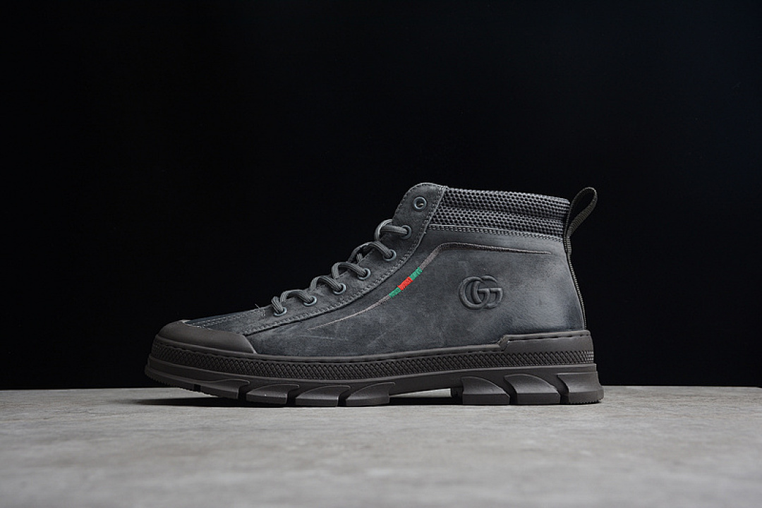 Unbranded [GU*CCI HIKING SHOES DARK GREY/GREY/BLACK]-[MAN:38-44], photo 1