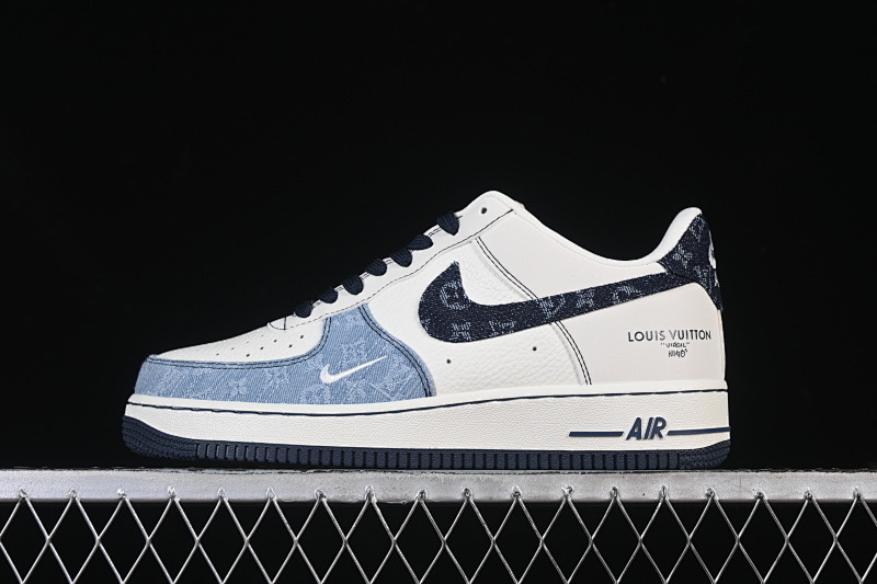 Nike Nike AIR FORCE 1 07 LOW LV WHITE/BLUE/BLACK · SC0601-556, photo 1