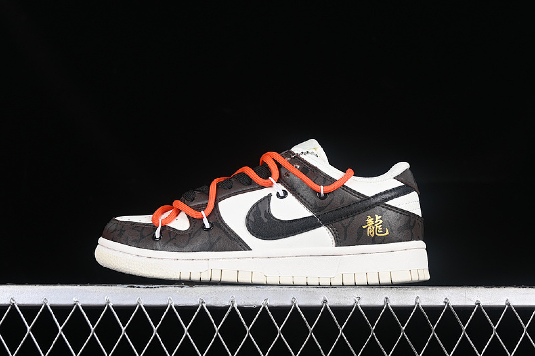 Unbranded [DJ6188-100]-[DUNK LOW YEAR OF THE DRAGON WHITE/BLACK/ORANGE]-[WOMAN:36-39]-[MAN:40-46], photo 1