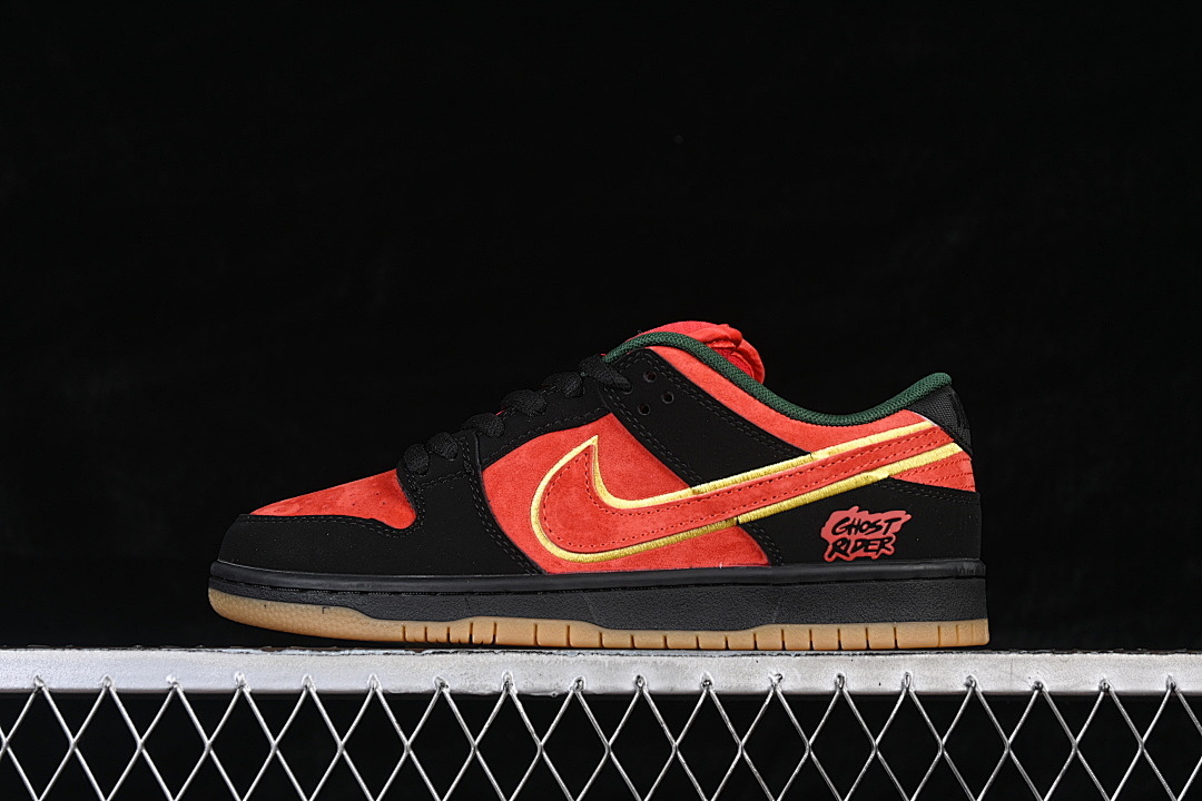 Nike SB DUNK LOW RED/BLACK/GREEN · FZ1287-300, photo 1