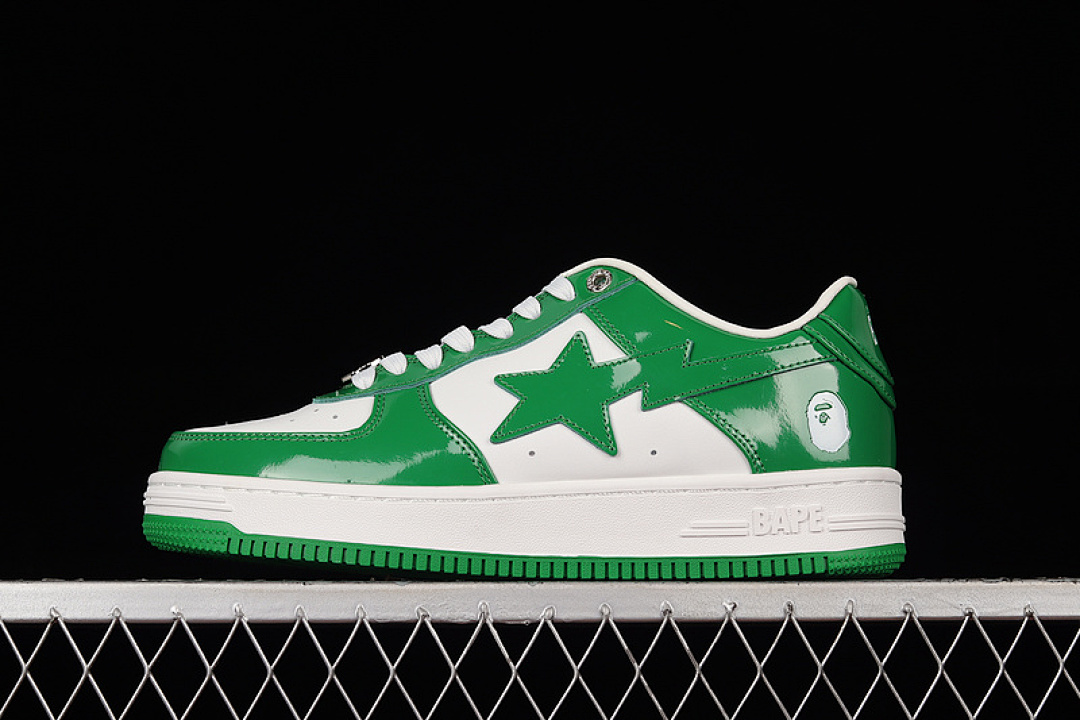 Bape [1H70191001]-[BAPE STA TOKYO LOW WHITE/GREEN/WHITE]-[WOMAN:36-39]-[MAN:40-45], photo 1